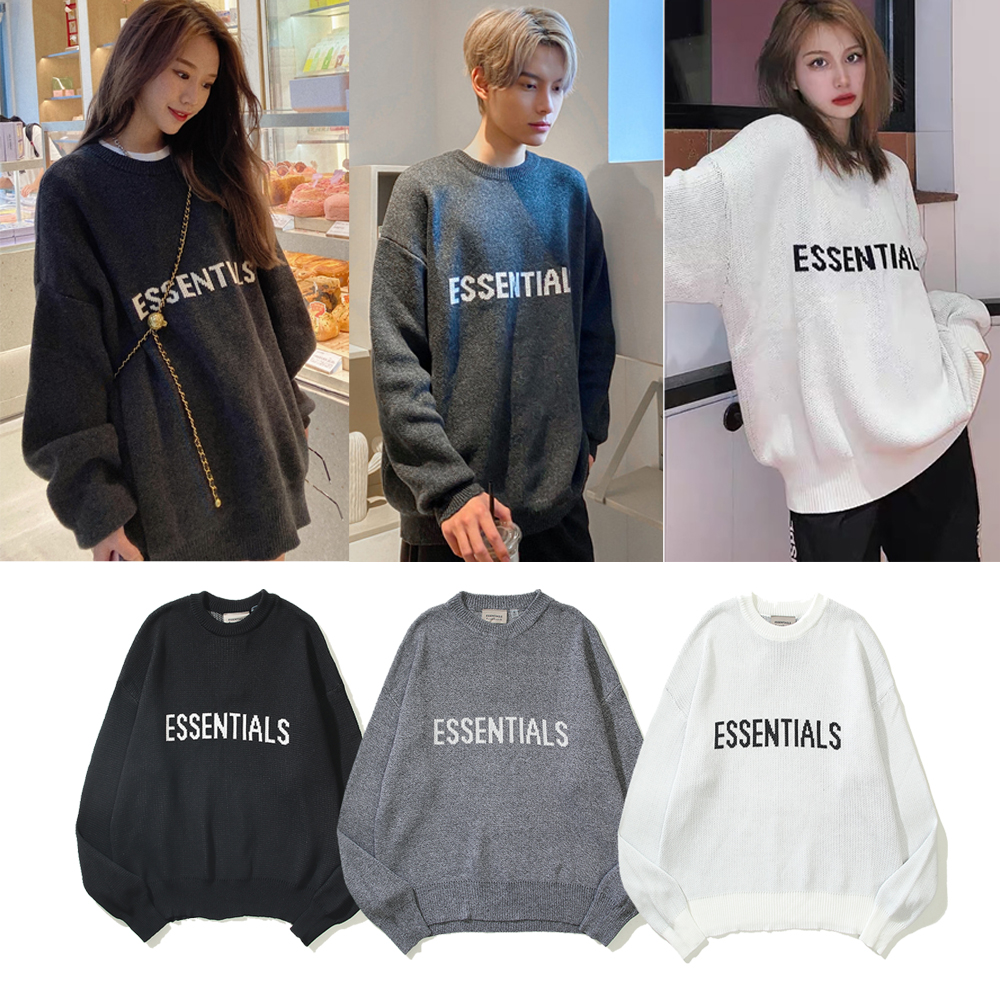 designer luxury fog women men sweater fear sweaters of god knitted essentials Long Sleeves Autumn Winter Embroidery Letter Pullover Coat Jumper, White;black
designer luxury fog women men sweater fear sweaters of god knitted essentials Long Sleeves Autumn Winter Embroidery Letter Pullover Coat Jumper, White;black