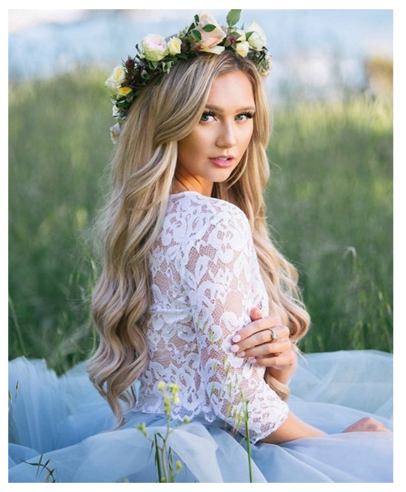 Half Sleeve A Line Country Wedding Dress Short 2 Pieces Knee Length Bride Dresses Lace Top Beach Informal Bridal Gowns Robe de mariee
