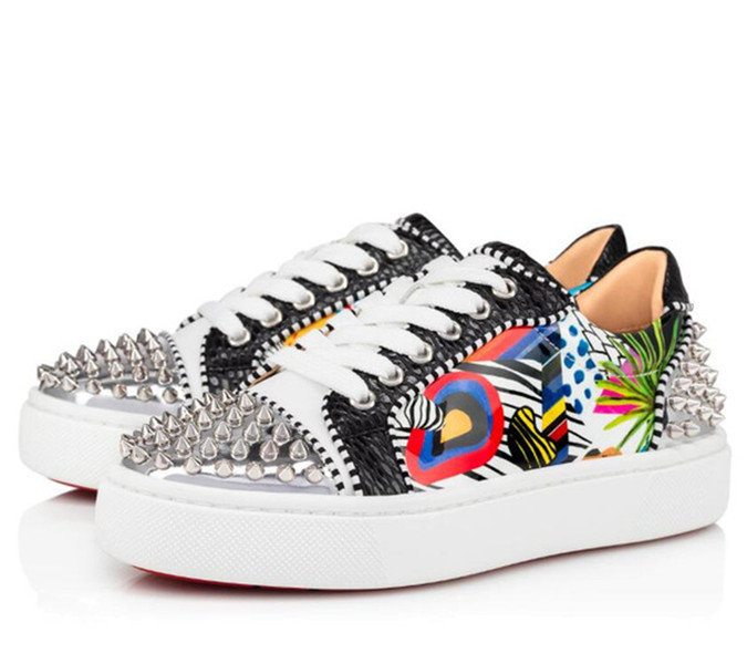 Popular Designer Junior Spikes Red Bottom Sneaker Shoes Elegant Men,Women Low Top Casual Walking Outdoor Sports EU35-47,With Box
Popular Designer Junior Spikes Red Bottom Sneaker Shoes Elegant Men,Women Low Top Casual Walking Outdoor Sports EU35-47,With Box