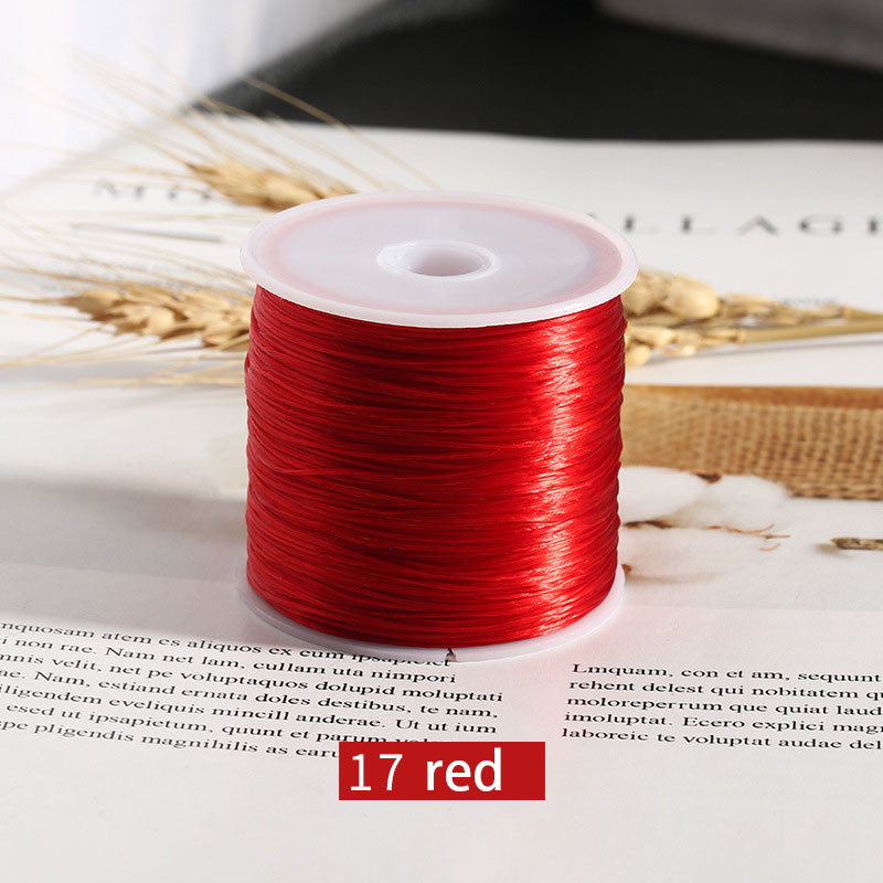 Cord for Jewelry Making 60 Meters Strong Mixed Color Crystal Elastic Rope String Stretch Line Necklace Bracelet Transparent Diy Beaded Thread