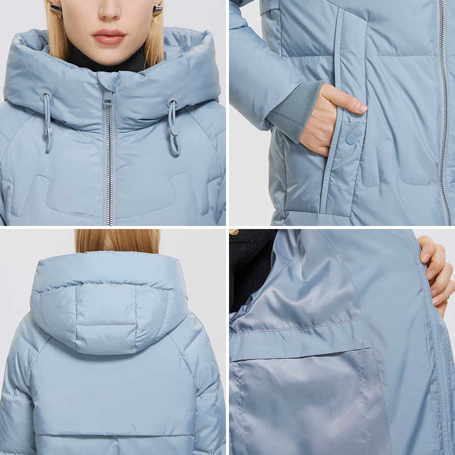 MIEGOFCE Winter Women Coats Simple Fashion Long Jacket Professional Parka Femme Coat D21858 211013