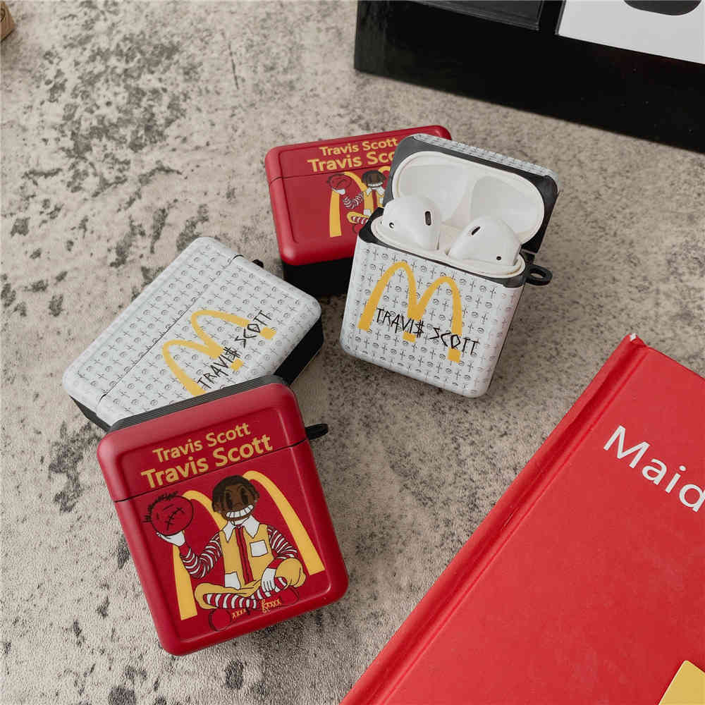 Cute Square Funny Travis Scott x McDonald clown Wireless Bluetooth Earphone Case For AirPods Pro 2 1 Box 3D soft Headset cover
Cute Square Funny Travis Scott x McDonald clown Wireless Bluetooth Earphone Case For AirPods Pro 2 1 Box 3D soft Headset cover