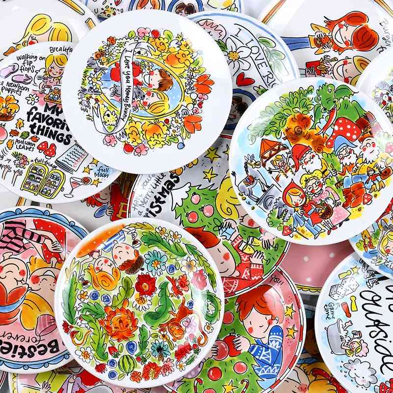 style food is too laggy. BLOND Holland tableware, cartoon, 8 inch flat, Western food, steak, dish, etc.
style food is too laggy. BLOND Holland tableware, cartoon, 8 inch flat, Western food, steak, dish, etc.