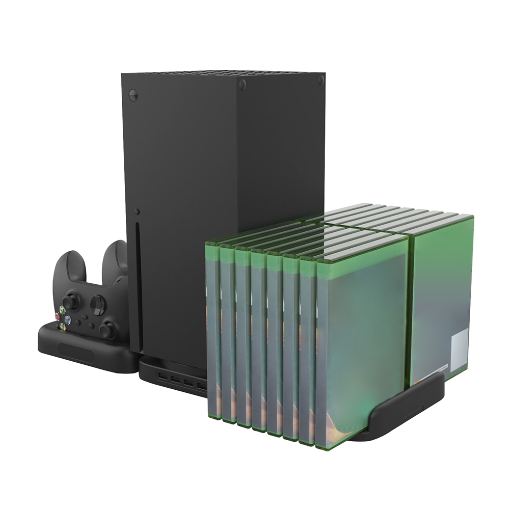 New 3 in 1 Multifunctional Dual Controller Charger Dock Game Disc Storage Stand Gamepad Game Console Charging Dock for X-BOX SX