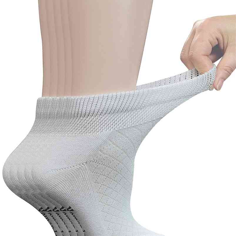 Women's 5 Pairs Cotton Ankle Breathable Mesh Diabetic Socks with Seamless Toe,L Size 210720, White
Women's 5 Pairs Cotton Ankle Breathable Mesh Diabetic Socks with Seamless Toe,L Size 210720, White