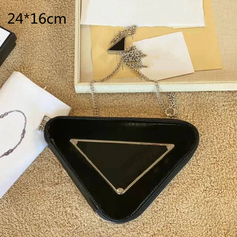 2022 designer triangle crossbody chain bags luxury triangle shoulder bag patent leather fashion purses wallets with sequin 2 size high quality, Contact seller
2022 designer triangle crossbody chain bags luxury triangle shoulder bag patent leather fashion purses wallets with sequin 2 size high quality, Contact seller