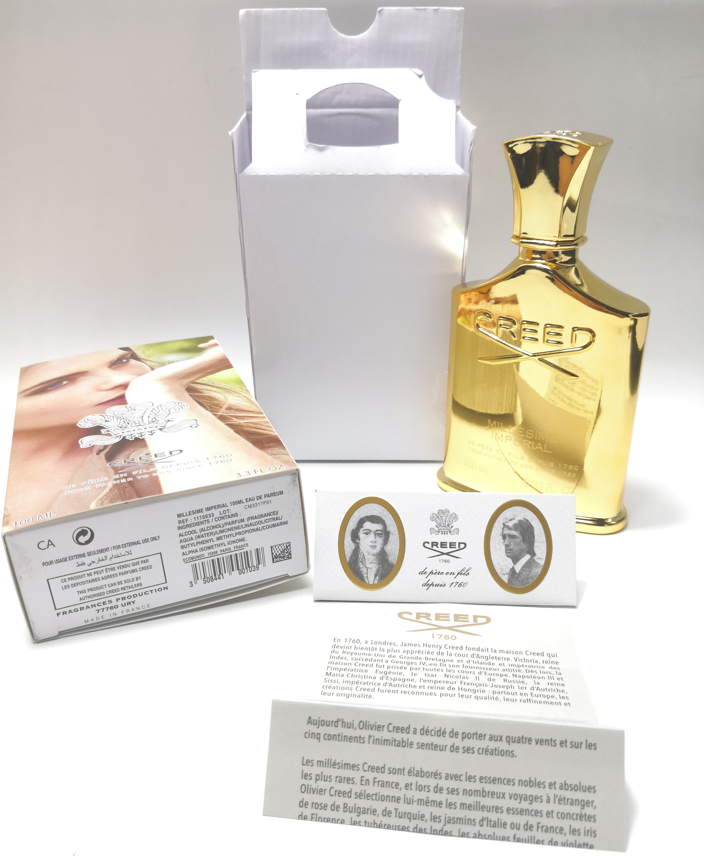 Creed Millesime Imperial 100ml Perfume for women men Aventus Long Lasting Time Fragrance Body Spray Woody Floral Good Quality
Creed Millesime Imperial 100ml Perfume for women men Aventus Long Lasting Time Fragrance Body Spray Woody Floral Good Quality