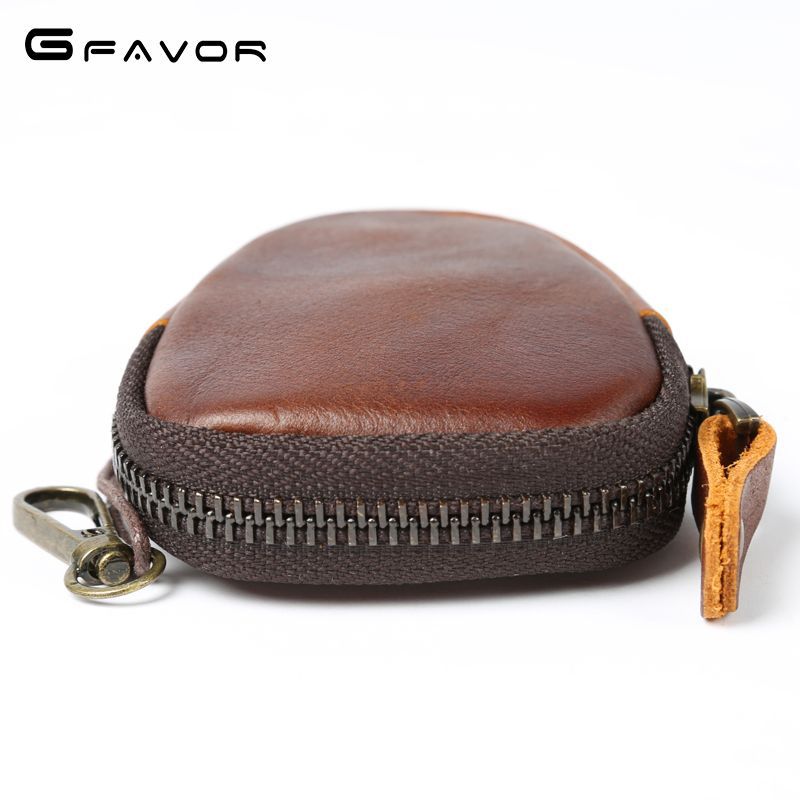 PU Leather Keychain Car Key Wallets Men Women Key Holder Housekeeper Keys Organizer Zipper Key Case