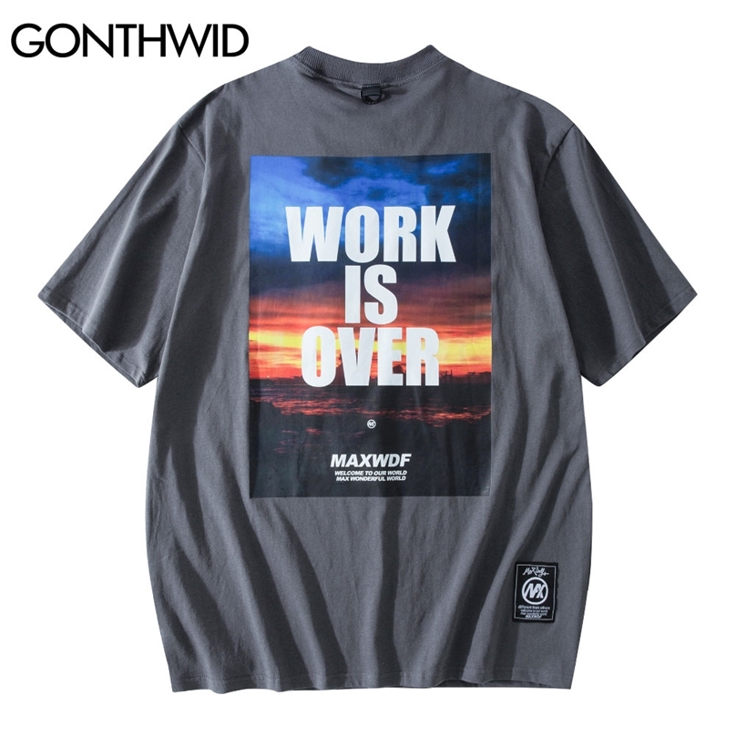 Oversize Tshirt Hip Hop Casual Harajuku Men Sunset Print Short Sleeve Cotton T-Shirts Streetwear Fashion Tees Tops Male 210602, Gray
Oversize Tshirt Hip Hop Casual Harajuku Men Sunset Print Short Sleeve Cotton T-Shirts Streetwear Fashion Tees Tops Male 210602, Gray