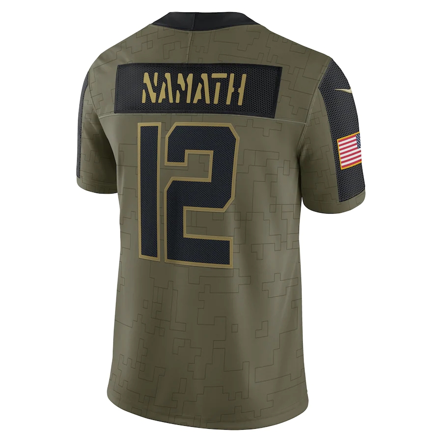 New YorkJetsMEN WOMEN YOUTH Joe Namath 2021 Salute To Service Limited football Jersey
New YorkJetsMEN WOMEN YOUTH Joe Namath 2021 Salute To Service Limited football Jersey