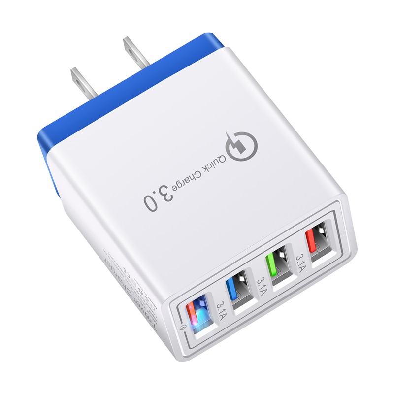 5V3A Fast Power Adapter USB 4USB Ports Adaptive Wall Charger Smart Charging Travel universal EU US Plug opp pack Quality
5V3A Fast Power Adapter USB 4USB Ports Adaptive Wall Charger Smart Charging Travel universal EU US Plug opp pack Quality