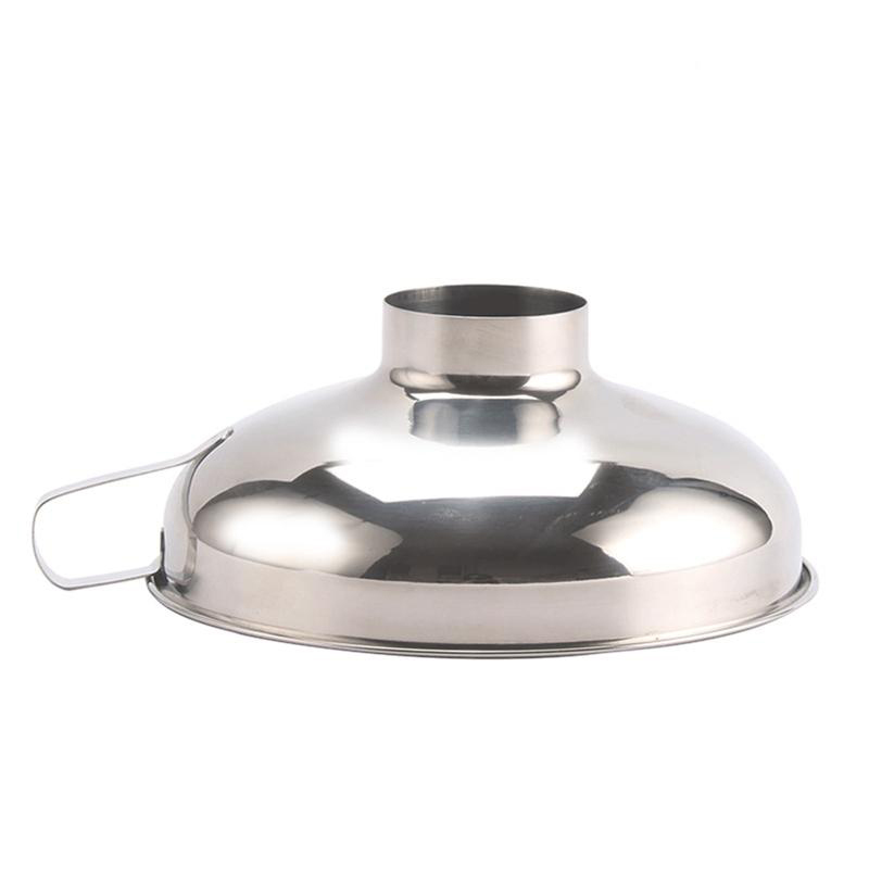 1PC Stainless Steel Funnel Wide Mouth Canning Hopper Filter Food Pickles Spices Jam Funnel Kitchen Gadgets Cooking Tools