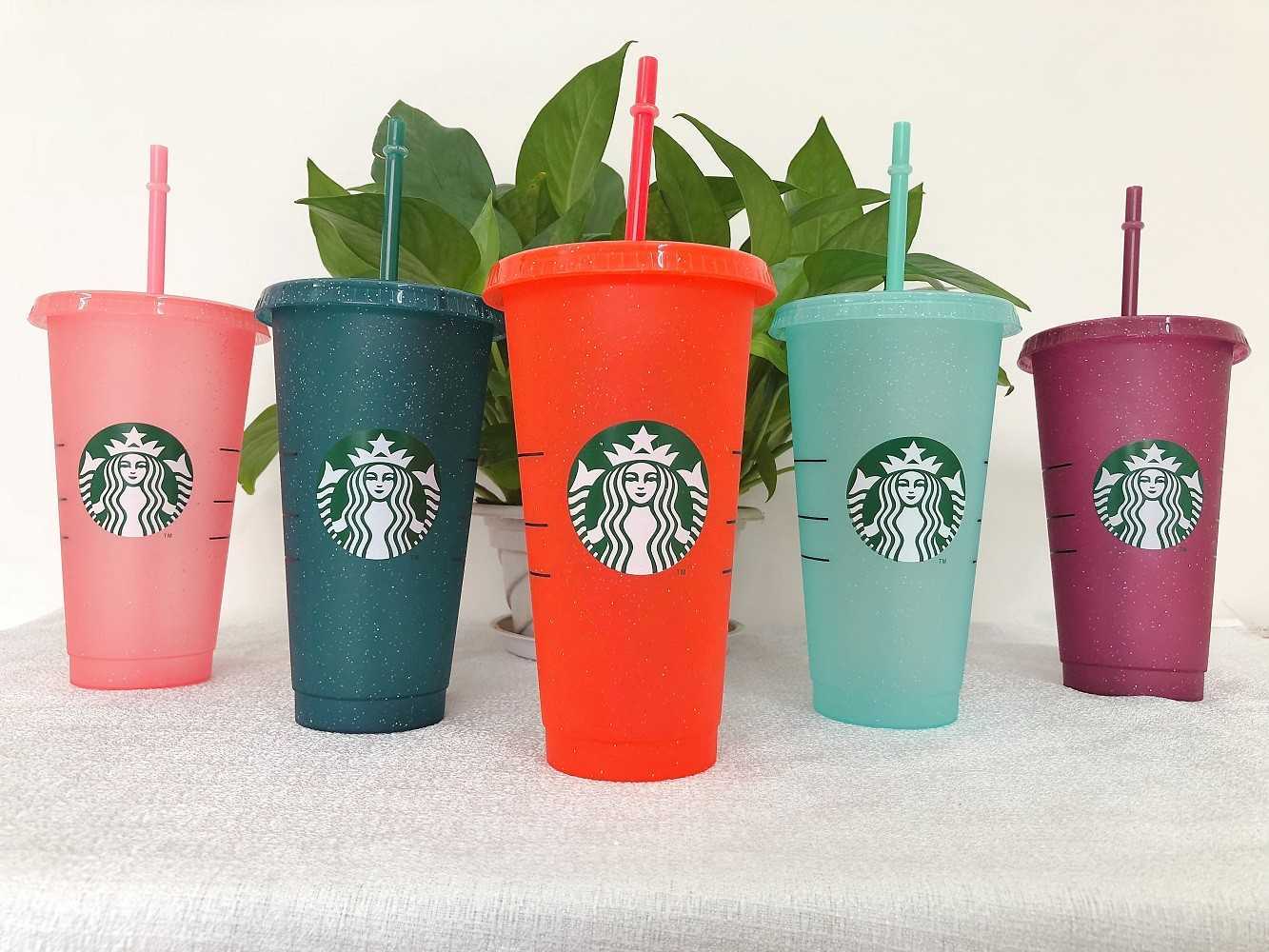 NEW 24OZ/710ml Starbucks Sequins Plastic Tumbler Reusable Clear Drinking Flat Bottom Cup Pillar Shape Lid Straw Mug Bardian LOVE 1, Multi-color
NEW 24OZ/710ml Starbucks Sequins Plastic Tumbler Reusable Clear Drinking Flat Bottom Cup Pillar Shape Lid Straw Mug Bardian LOVE 1, Multi-color