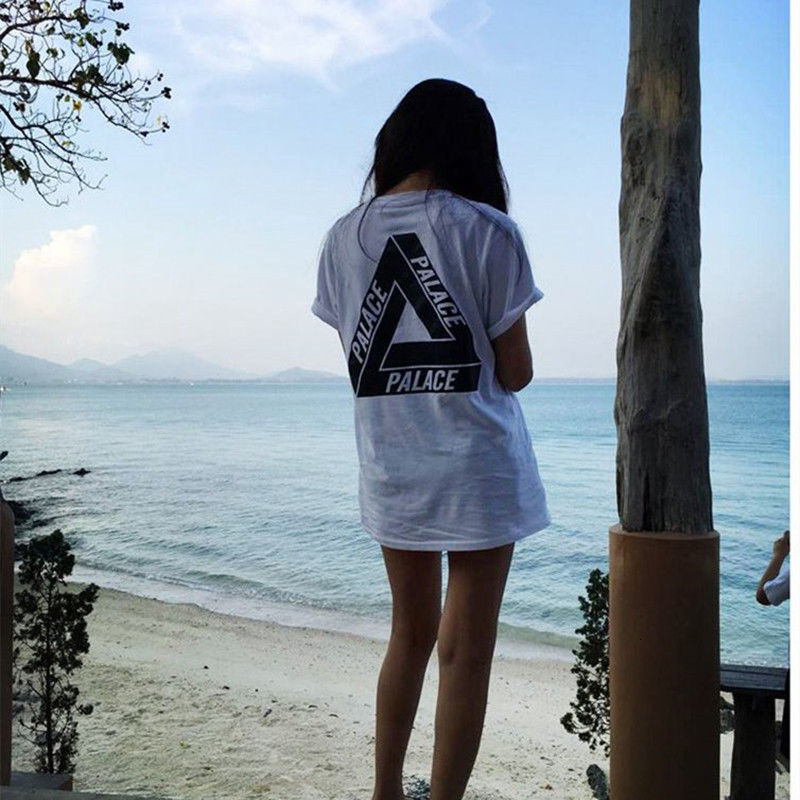 T-Shirt s Summer Triangle tee printed short sleeve men's and women's T-shirts in Europe and America, White;black
T-Shirt s Summer Triangle tee printed short sleeve men's and women's T-shirts in Europe and America, White;black