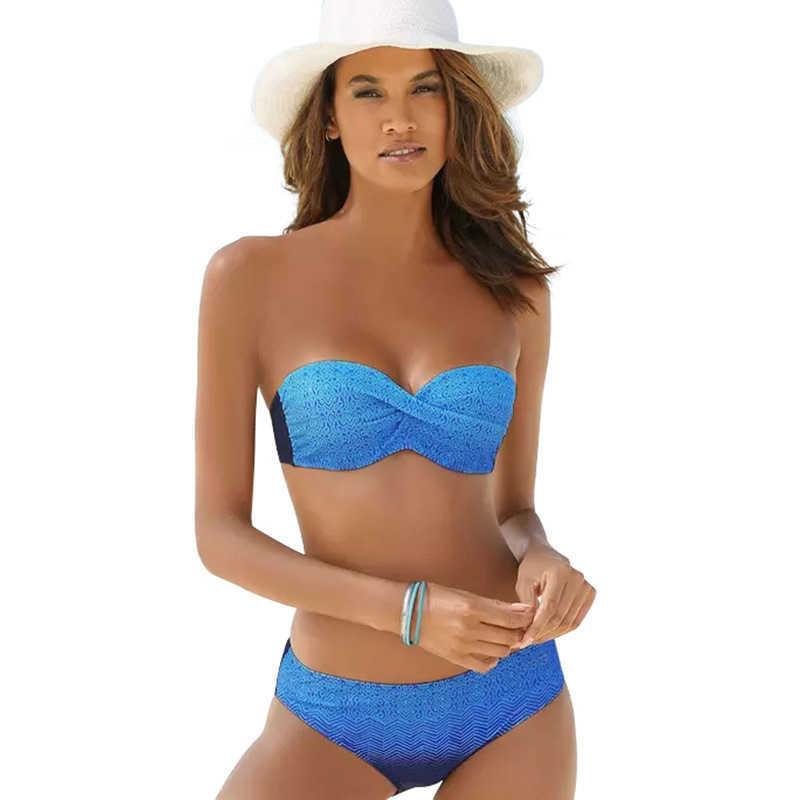 Bikini Set Push Up Swimwear Women Retro Swimsuit Gradient Plus Size Swimwear Vintage Bikinis Female Biquini Bathing Suit XL 210604, Blue bikini
Bikini Set Push Up Swimwear Women Retro Swimsuit Gradient Plus Size Swimwear Vintage Bikinis Female Biquini Bathing Suit XL 210604, Blue bikini