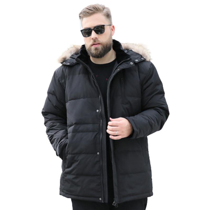 Men's Down & Parkas Jacket Mens Winter Large Size Fur Collar Plus Fertilizer To Increase Men Cold-proof Clothing Warm Long Coat, Black
Men's Down & Parkas Jacket Mens Winter Large Size Fur Collar Plus Fertilizer To Increase Men Cold-proof Clothing Warm Long Coat, Black