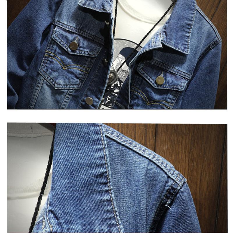 Style Fashion Men's Spring Slim Fit Casual Denim Jacket/Male Loose Cowboy Coat S-5XL Jackets
