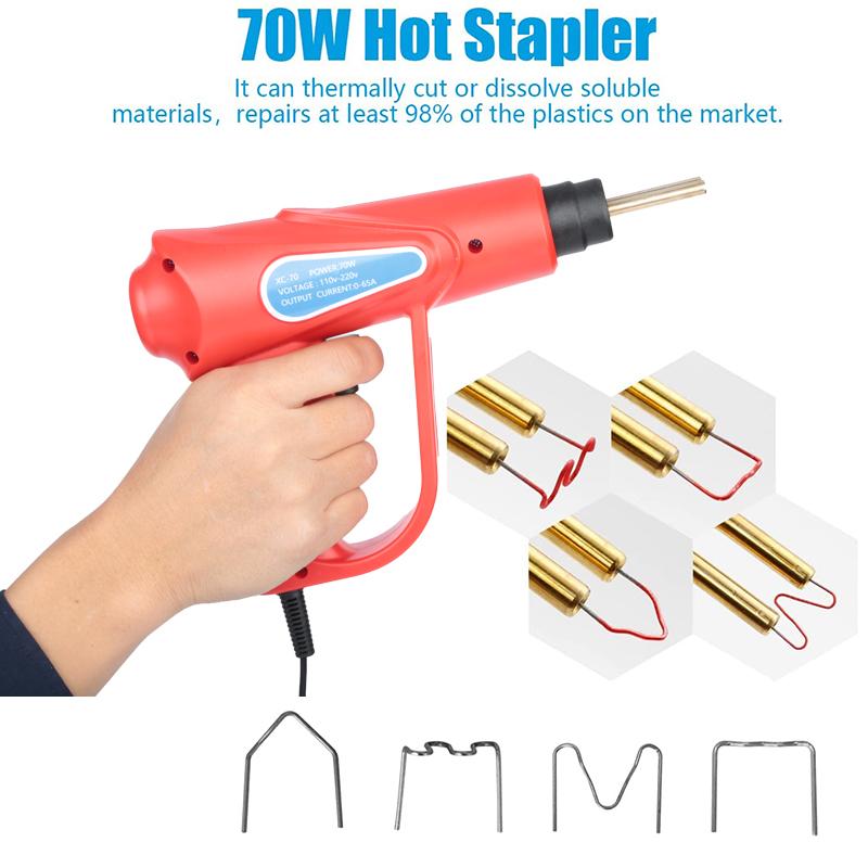 Professional Heat Guns 2022 Plastic Welder 70W Gun Stapler Welding Machine Bumper Soldering Iron Staples Repair Car Tools Kit
Professional Heat Guns 2022 Plastic Welder 70W Gun Stapler Welding Machine Bumper Soldering Iron Staples Repair Car Tools Kit