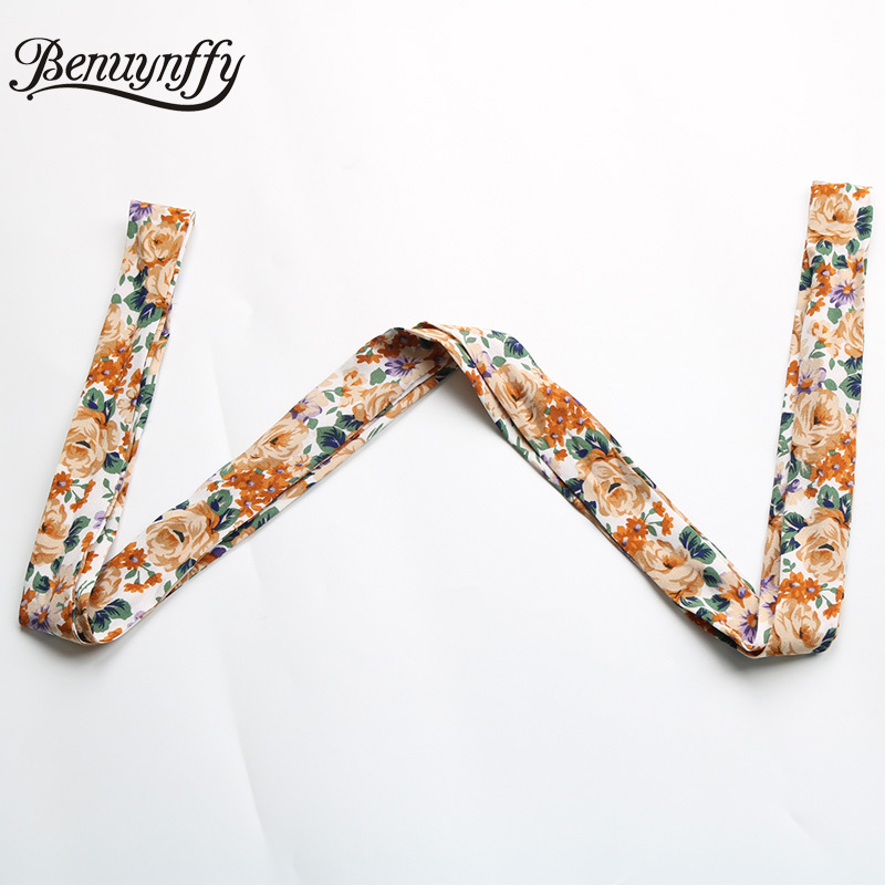 V-neck Hollow Out Ruffle Hem Mini Dresses with Belt Women Summer Boho Casual 3/4 Flare Sleeve Elegant Floral Dress 210510