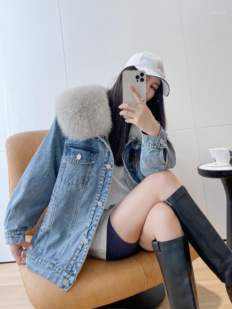 Women' Fur & Faux 2021 Fashion Real Rex Liner Winter Denim Jacket Women Parka Natural Outerwear Warm Streetwear, Purple
Women' Fur & Faux 2021 Fashion Real Rex Liner Winter Denim Jacket Women Parka Natural Outerwear Warm Streetwear, Purple