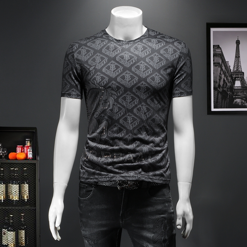 2021 mercerized cotton tshirt summer new korean version slim round neck embroidery printing mens shortsleeved trend large size, Black
2021 mercerized cotton tshirt summer new korean version slim round neck embroidery printing mens shortsleeved trend large size, Black