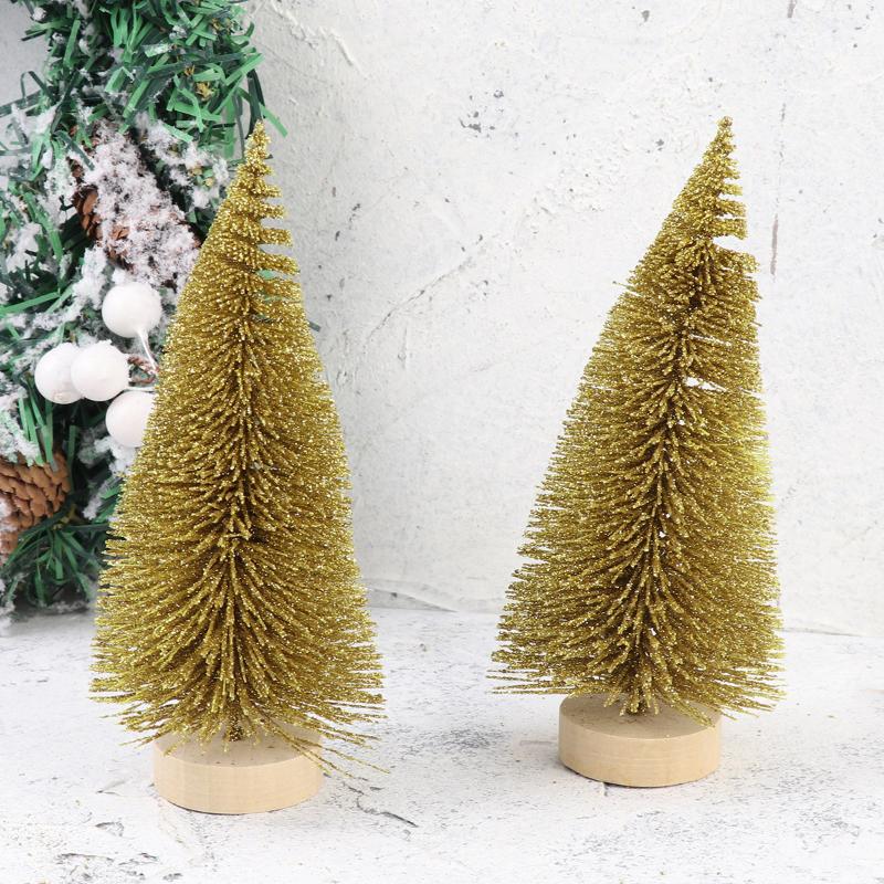 Christmas Decorations 2PCS 15cm Creative Desktop Decoration Color Pine Needles Mini Tree Ornament (Golden)
Christmas Decorations 2PCS 15cm Creative Desktop Decoration Color Pine Needles Mini Tree Ornament (Golden)