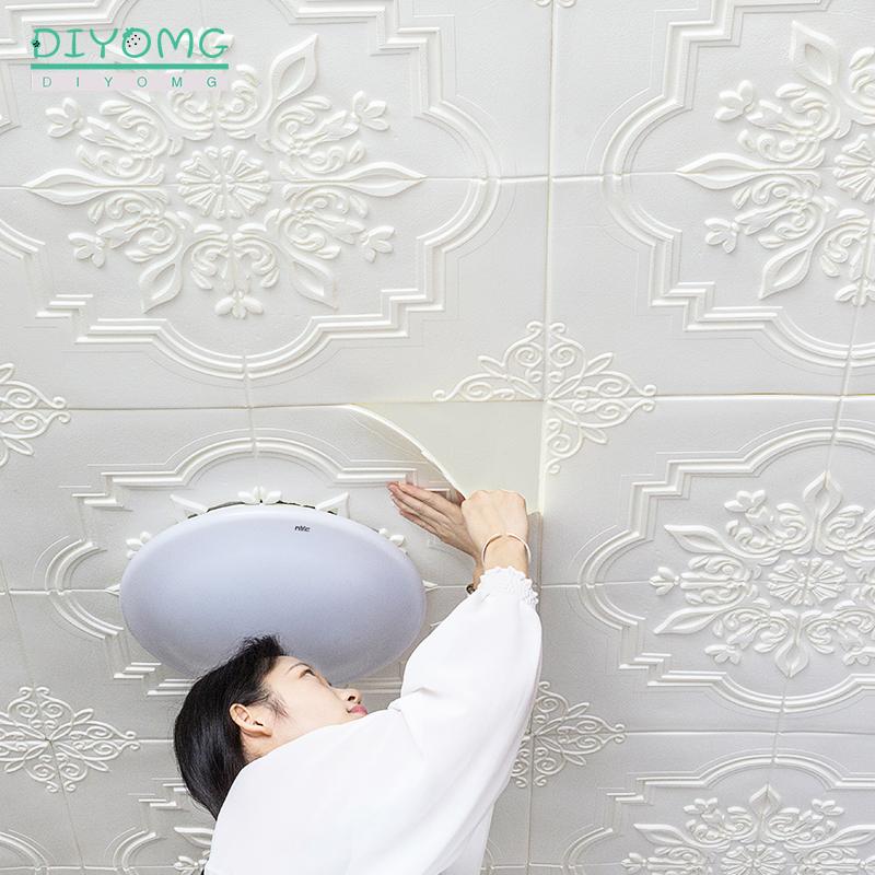 Wall Stickers Roof Ceiling Wallpaper 3D PVC Self-adhesive Sticker Waterproof For Living Room Bedroom Decor Contact Pape
Wall Stickers Roof Ceiling Wallpaper 3D PVC Self-adhesive Sticker Waterproof For Living Room Bedroom Decor Contact Pape