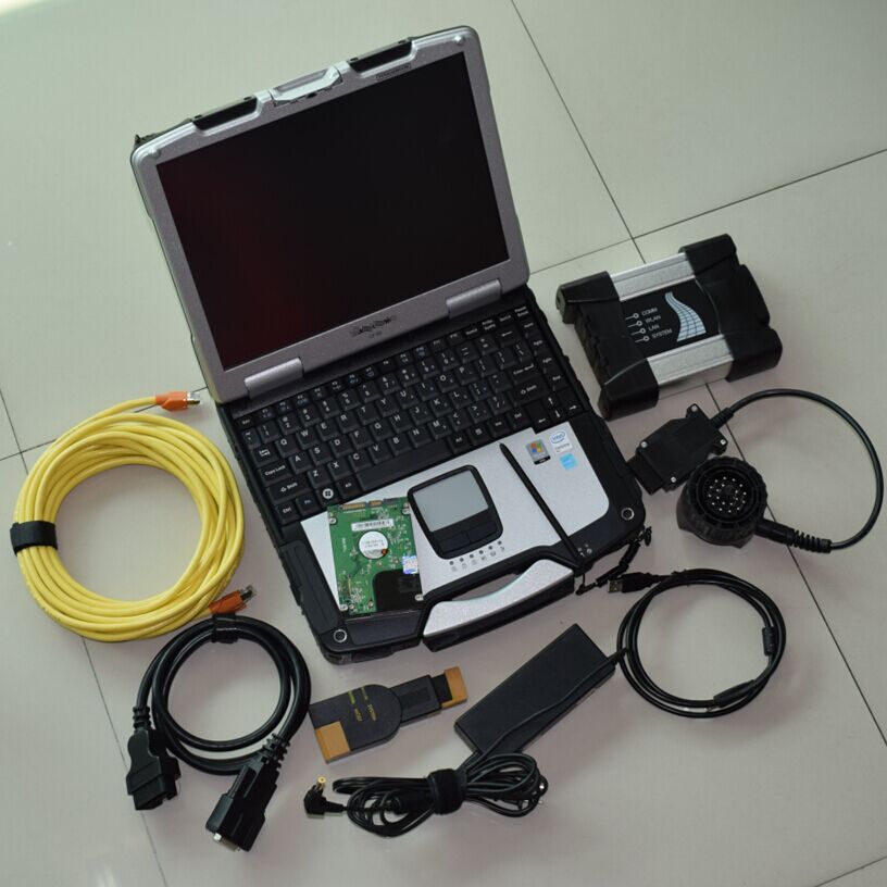 for Bmw Diagnosis Icom Next SW 2024 Latest 1tb Ssd CF-30 Laptop 4g Used TOUCH SCREEN Full Cables Full