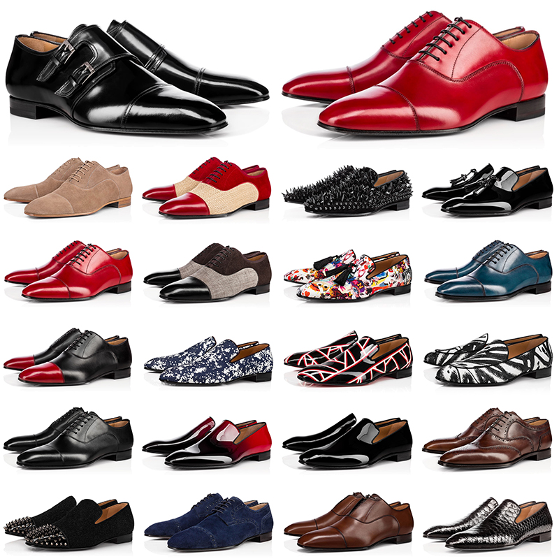 luxury men dress shoes red bottoms designer spikes flat loafers sneakers mens oxford derby shoe suede patent leather rivets, Item #15
luxury men dress shoes red bottoms designer spikes flat loafers sneakers mens oxford derby shoe suede patent leather rivets, Item #15