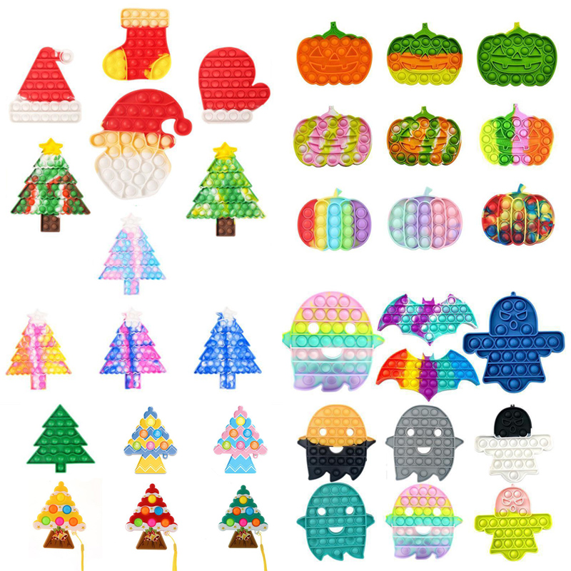 Fidget Toys Christmas Halloween Pumpkin Ghost Tree Stocking Mitten Shape Push Bubbles Tie Dye Xmas Santa Clause Hat Caps Finger Puzzle
Fidget Toys Christmas Halloween Pumpkin Ghost Tree Stocking Mitten Shape Push Bubbles Tie Dye Xmas Santa Clause Hat Caps Finger Puzzle