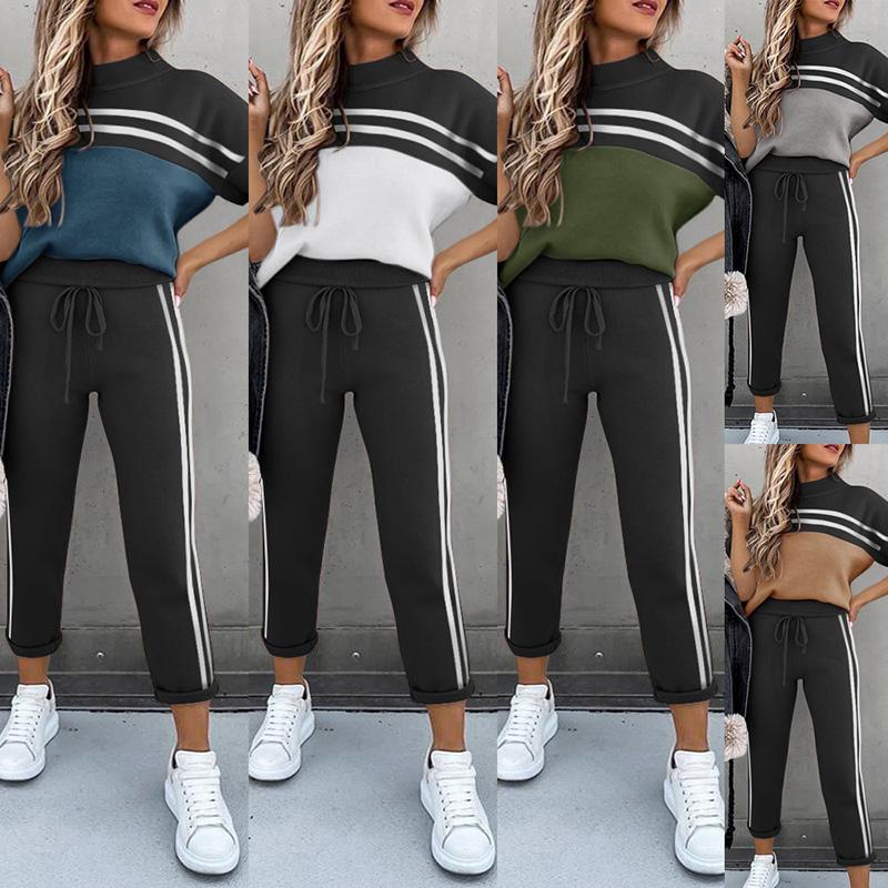 Women's Hoodies & Sweatshirts Women Summer Casual Loose 2 Piece Set Side Stripes Drawstring Design Pockets Decor Mid Waist Long Pants+O-Neck, Black
Women's Hoodies & Sweatshirts Women Summer Casual Loose 2 Piece Set Side Stripes Drawstring Design Pockets Decor Mid Waist Long Pants+O-Neck, Black