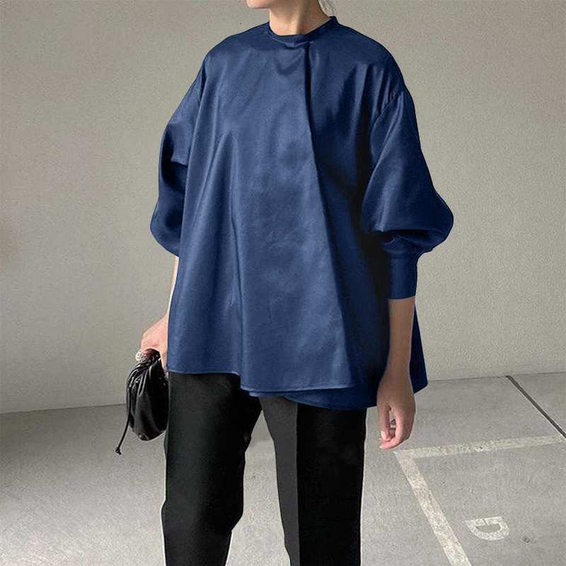 Women' T-Shirt Spring Women Blouse VONDA 2021 OL Solid Shirts Casual Long Sleeve O-Neck Tops Female Loose Blusa Femninas 5XL N5PN, Navy blue
Women' T-Shirt Spring Women Blouse VONDA 2021 OL Solid Shirts Casual Long Sleeve O-Neck Tops Female Loose Blusa Femninas 5XL N5PN, Navy blue