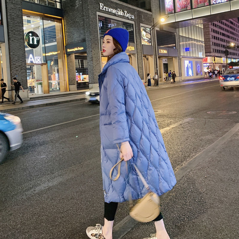 Wonder Down Coat Long Puffer Thick Jacket Warm Streetwear Parka Female Large Lady Outerwears 210510