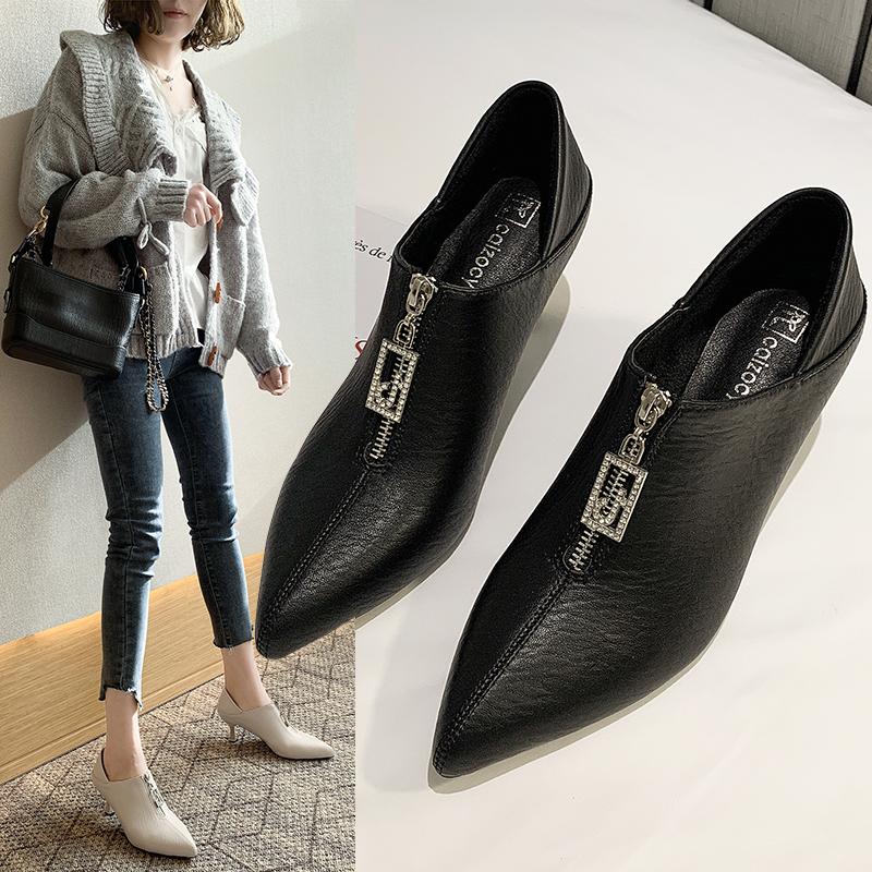 Dress Shoes Spring All-match Sexy Fashion Two-wear Single French High Heels Female Stiletto Pointed Women's X879, Black
Dress Shoes Spring All-match Sexy Fashion Two-wear Single French High Heels Female Stiletto Pointed Women's X879, Black
