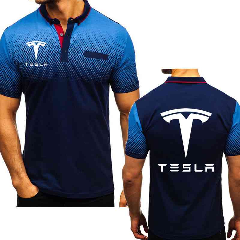 Polo Summer Tesla Car Printing Casual Men's Shirt Fashion High Quality Cotton Short Sleeve
Polo Summer Tesla Car Printing Casual Men's Shirt Fashion High Quality Cotton Short Sleeve