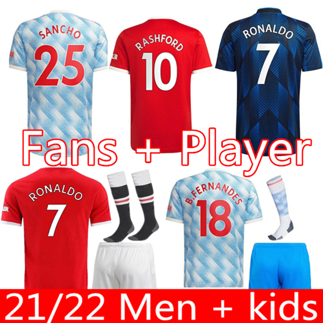 21 22 RONALDO SANCHO SHAW Manchester soccer jersey UNITED Fans Player version Man BRUNO FERNANDES MARTIAL UTD RASHFORD football shirt 2022 men + kids kit set uniforms
21 22 RONALDO SANCHO SHAW Manchester soccer jersey UNITED Fans Player version Man BRUNO FERNANDES MARTIAL UTD RASHFORD football shirt 2022 men + kids kit set uniforms