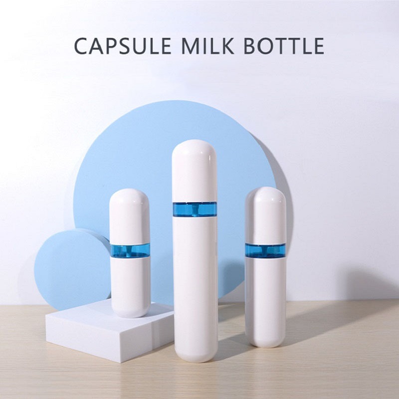 30ml 50ml 70ml 100ml Plastic spray or lotion pump capsule milk bottle cosmetic packaging bottles - view 4