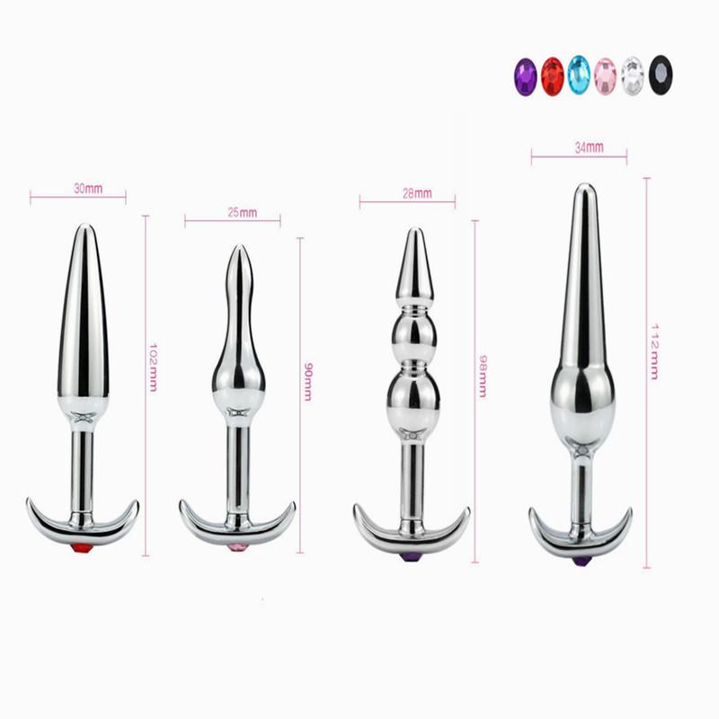 Sex Toys For Couples Design 1piece Large Size Metal Anal Beads Buplug Dildo SM Insert Toy Men Women Couple