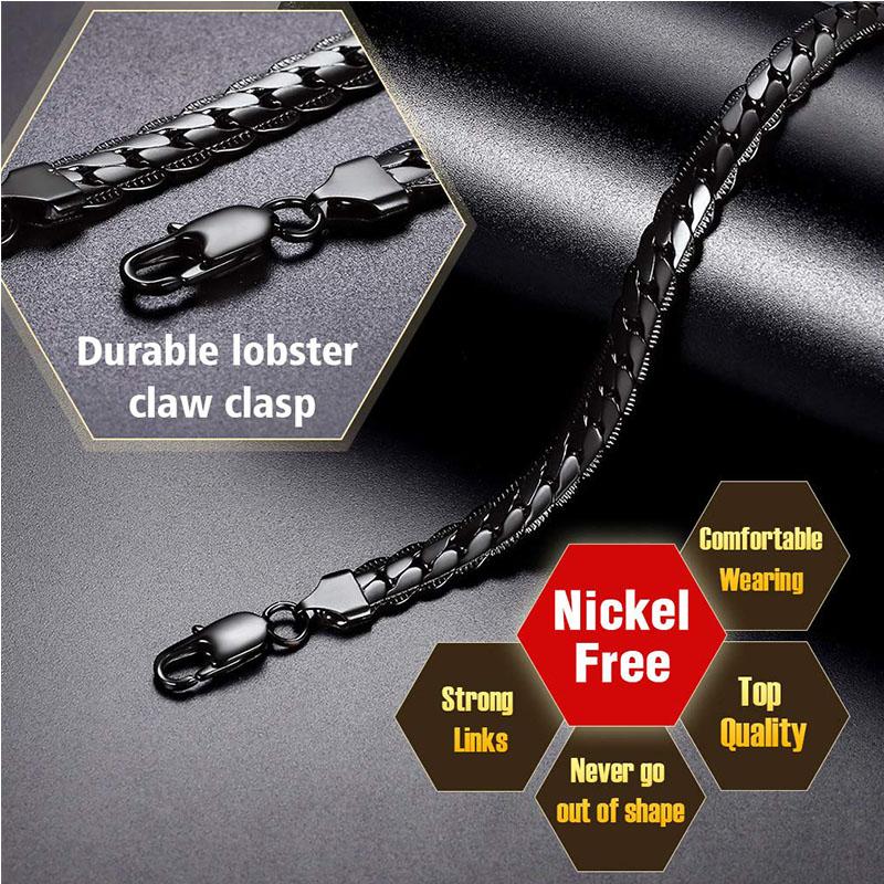 Black Necklace Mens Stainless Steel Hip Hop Choker Figaro Gold Chain Necklaces Jewelry For Neck 2021 Gifts A Man Accessories Chains, Silver
Black Necklace Mens Stainless Steel Hip Hop Choker Figaro Gold Chain Necklaces Jewelry For Neck 2021 Gifts A Man Accessories Chains, Silver