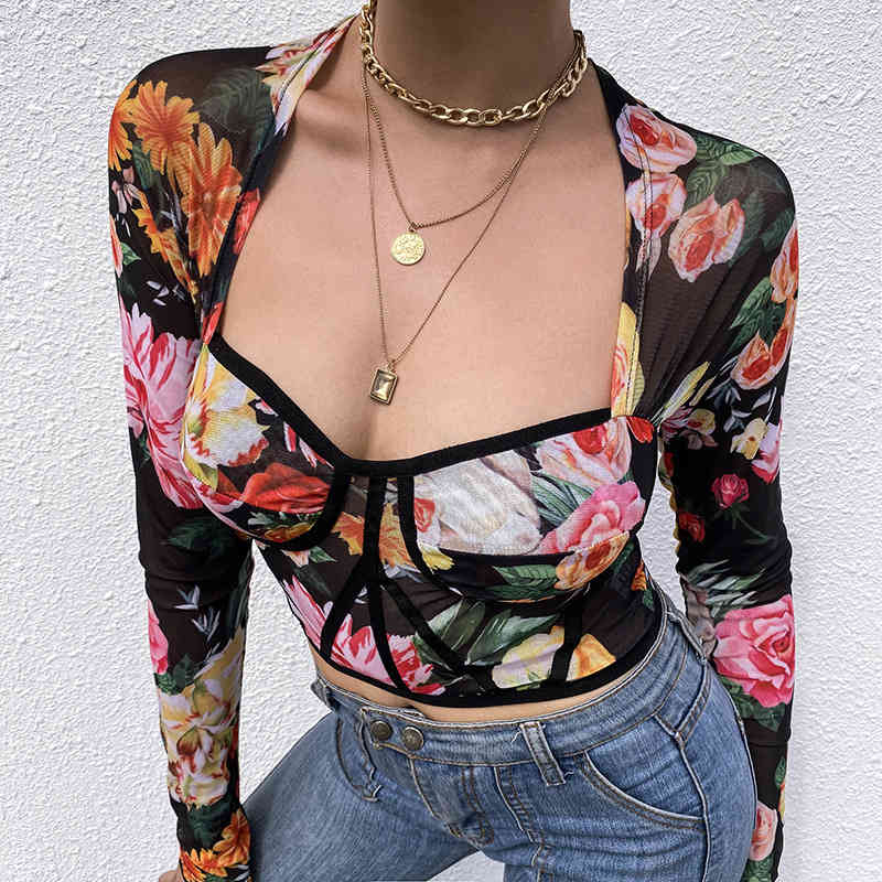 Paris Girl Sexy Backless Fashion Floral Print Blouses Women Tops Shirt Short Square Collar Cropped Slim Streetwear 210524, Yellow
Paris Girl Sexy Backless Fashion Floral Print Blouses Women Tops Shirt Short Square Collar Cropped Slim Streetwear 210524, Yellow