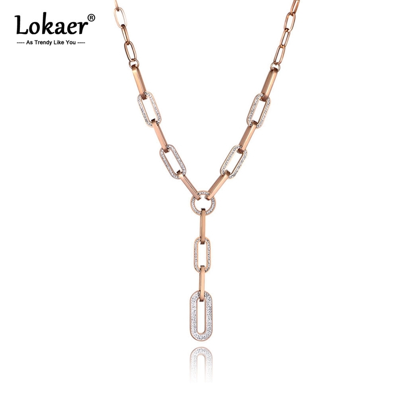 Lokaer Hiphop/Rock Titanium Stainless Steel Geometry Clay Crystal Pendant For Women Trendy Chain & Link Necklace N19163
Lokaer Hiphop/Rock Titanium Stainless Steel Geometry Clay Crystal Pendant For Women Trendy Chain & Link Necklace N19163