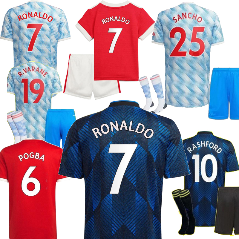 Ronaldo SANCHO Kids Kit soccer jerseys for Home Red Away Blue POGBA B.FERNANDES RASHFORD utd DE GEA LINGARD Children's maillot foot foo, Black;yellow
Ronaldo SANCHO Kids Kit soccer jerseys for Home Red Away Blue POGBA B.FERNANDES RASHFORD utd DE GEA LINGARD Children's maillot foot foo, Black;yellow