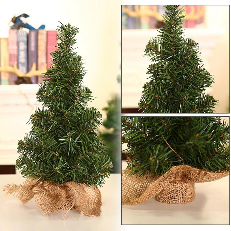 Christmas Decorations Mini Tree Light DIY Po Prop For Home Year Decor Xmas Festival Miniature 20/30cm