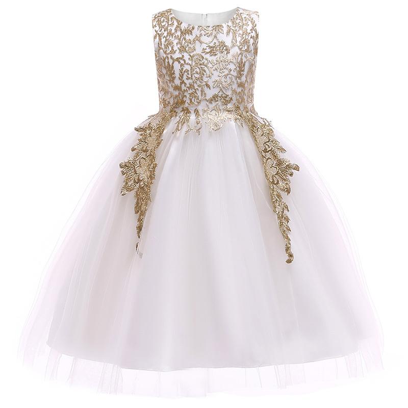 Girl's Dresses Baby Girls Golden Thread Embroidery Elegant Party Dress For Wedding Kids Toddler Christmas Clothes, Rose
Girl's Dresses Baby Girls Golden Thread Embroidery Elegant Party Dress For Wedding Kids Toddler Christmas Clothes, Rose