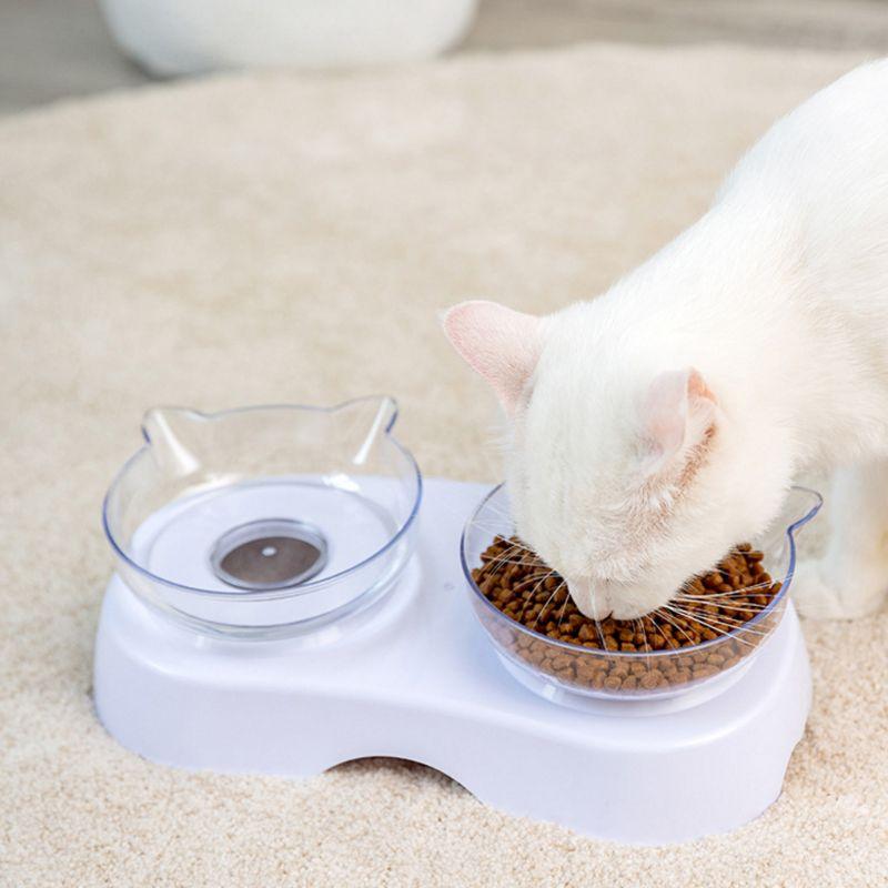 Cat Bowls & Feeders Dog Single/Double Bowl Transparent Non-slip Food With Cervical Protect
Cat Bowls & Feeders Dog Single/Double Bowl Transparent Non-slip Food With Cervical Protect