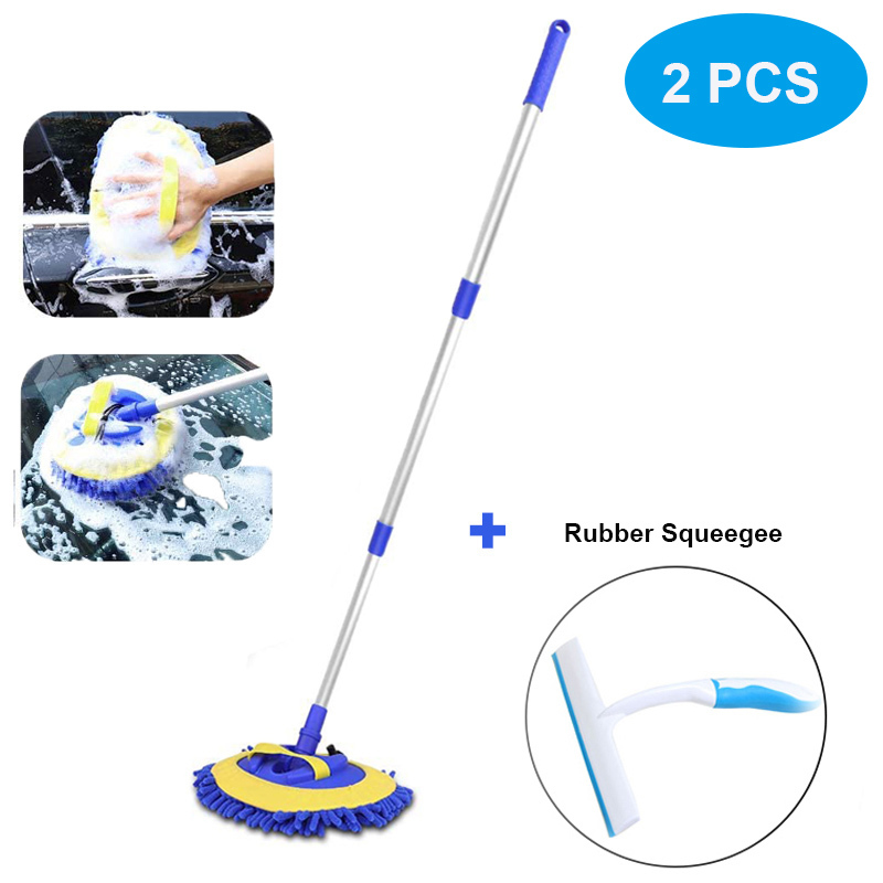 Mop Mitt With Telescopic Aluminum Alloy Long Handle Chenille Microfiber Wash Brush Scratch Free For Car SUV Truck
Mop Mitt With Telescopic Aluminum Alloy Long Handle Chenille Microfiber Wash Brush Scratch Free For Car SUV Truck