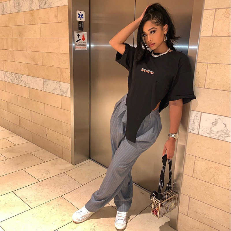 QuanRun Irregualr Letter Print Fashion Short Sleeve Women T Shirt Casual Femmel Tops Streetwear Spring Summer 210604, White
QuanRun Irregualr Letter Print Fashion Short Sleeve Women T Shirt Casual Femmel Tops Streetwear Spring Summer 210604, White