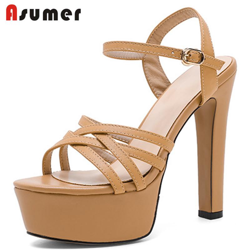Dress Shoes Asumer 2021 Est Genuine Leather Sandals Women Thin High Heels Platform Buckle Sexy Party Nightclub Woman, Black
Dress Shoes Asumer 2021 Est Genuine Leather Sandals Women Thin High Heels Platform Buckle Sexy Party Nightclub Woman, Black