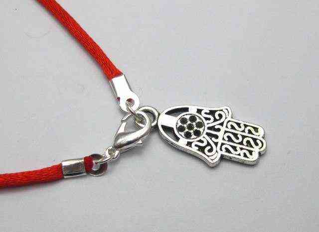 10 Mixed Kabbalah Hand Charms Red String Good Luck Bracelets 211124