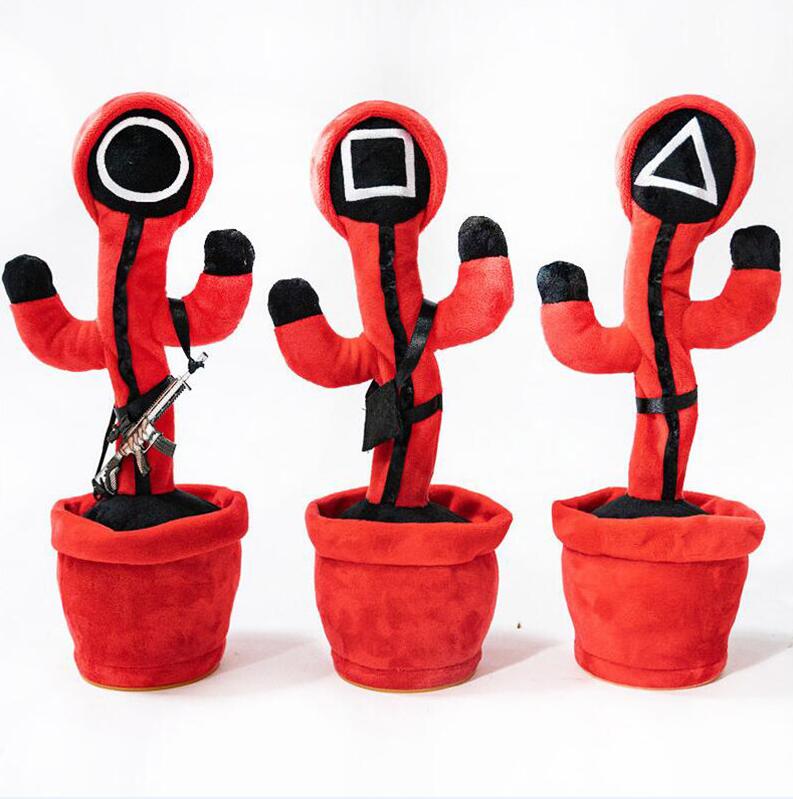 Squid Game Dancing Singing Cactus USB Charging Talking Plush Doll Study Room Soft Plushes Ornaments Children Kids Halloween Christmas Gifts W013
Squid Game Dancing Singing Cactus USB Charging Talking Plush Doll Study Room Soft Plushes Ornaments Children Kids Halloween Christmas Gifts W013